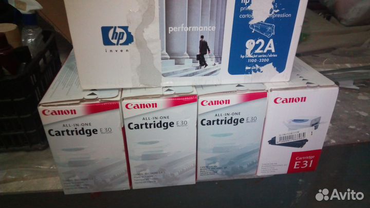 Картриджи оригинальные Canon E31, E30, HP 92A