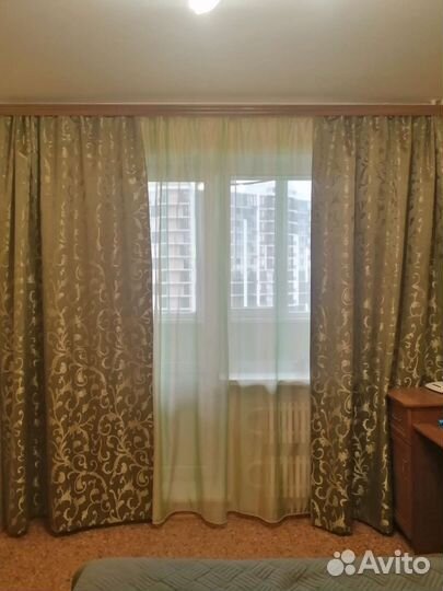 Шторы, тюль+карниз