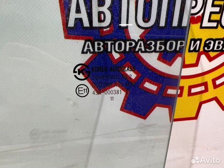 Стекло двери заднее левое Hyundai Solaris