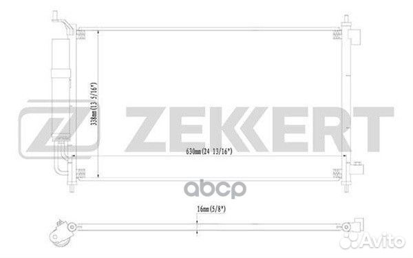 Радиатор конд. Nissan Juke (F15) 10- Micra (K1