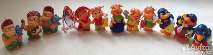 Единички. Вороны, Свинки, Медведи, Дино, Бегемоты