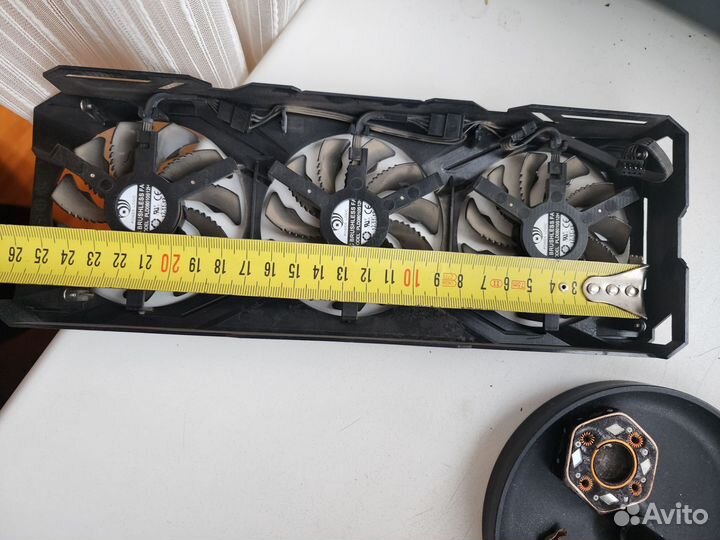 Кожух вентиляторов для карты гигабайт p104-100