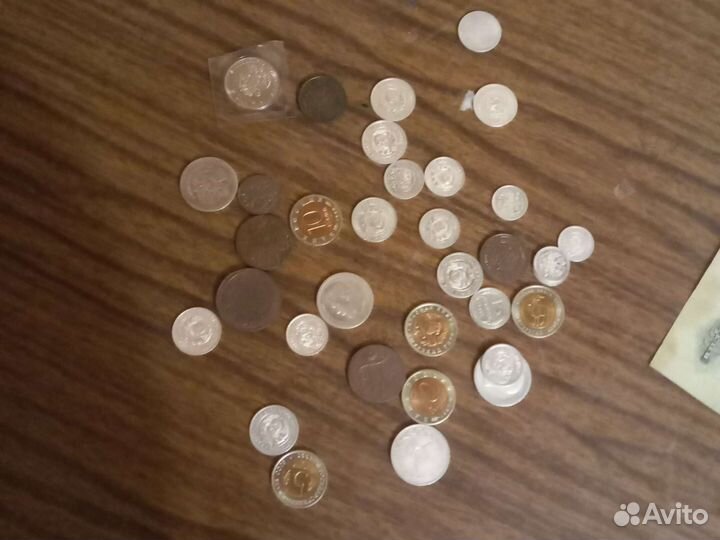 Монеты серебро и медные