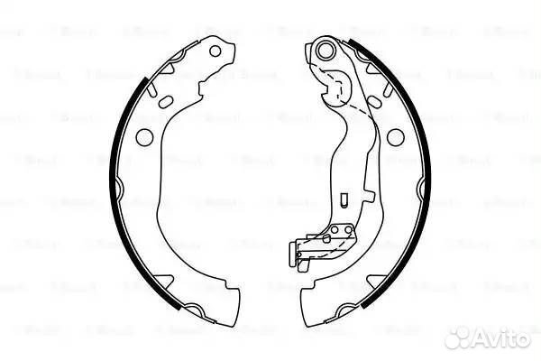 Колодки тормозные барабанные зад