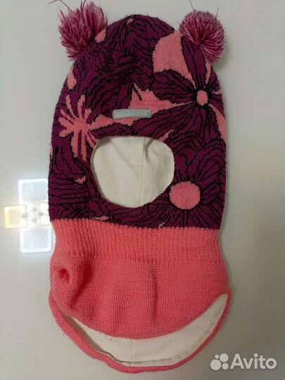Шапка шлем для девочки еврозима 48-50