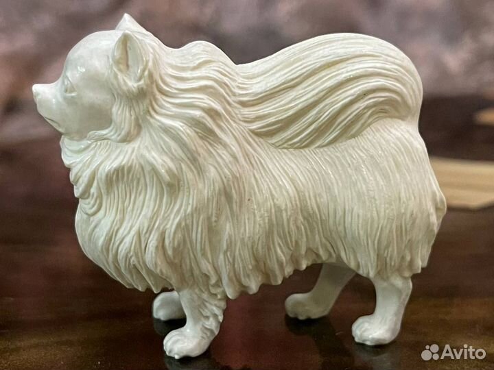 Миниатюра из бивня мамонта. Собачка Шпиц