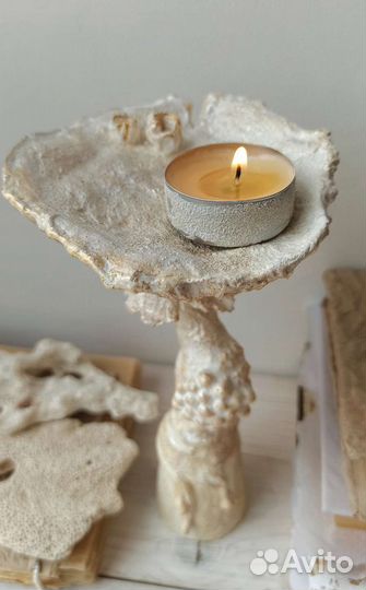 Подсвечник Гриб ручная работа