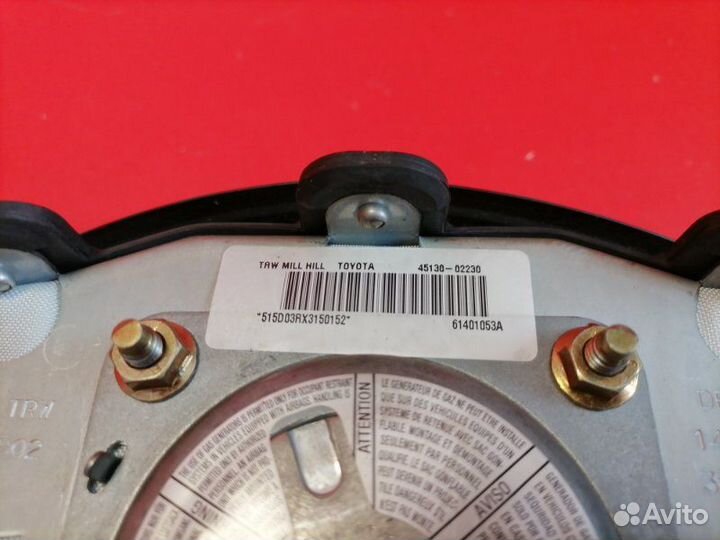 Airbag на руль Toyota Corolla ZZE121L 3ZZ-FE 2003