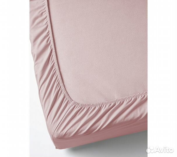Простынь GoodNight Сатин 200х200х20 Розовый на рез