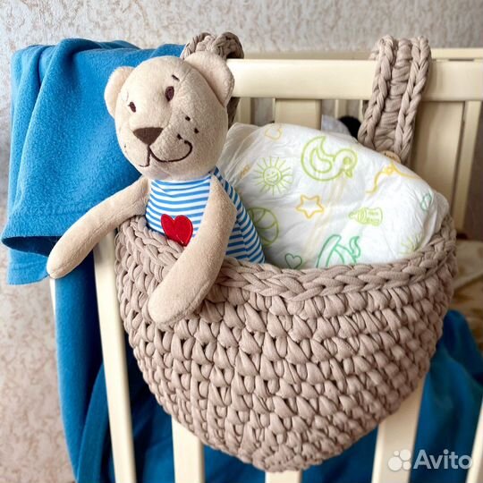 Подвесная корзина из трикотажной пряжи