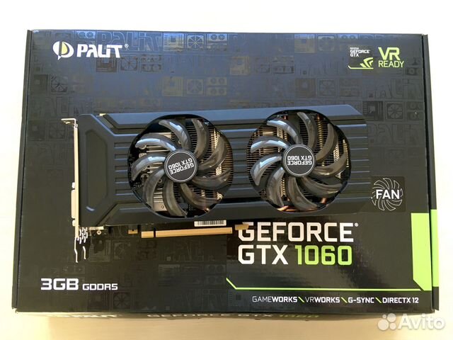Видеокарта Palit GTX 1060 3Gb купить в Миассе | Электроника | Авито