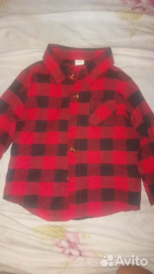 Рубашка детская для девочки и мальчика 80