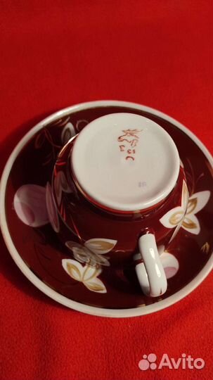 Чайная пара СССР Вербилки слива весна