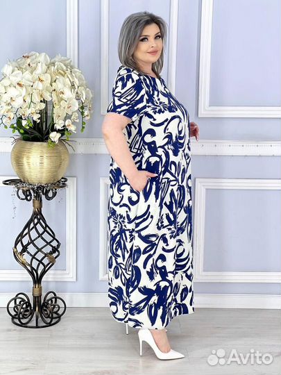 Платье штапельное