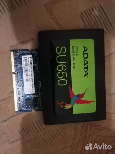 Ssd диск 120 гб, оперативная память 2gb