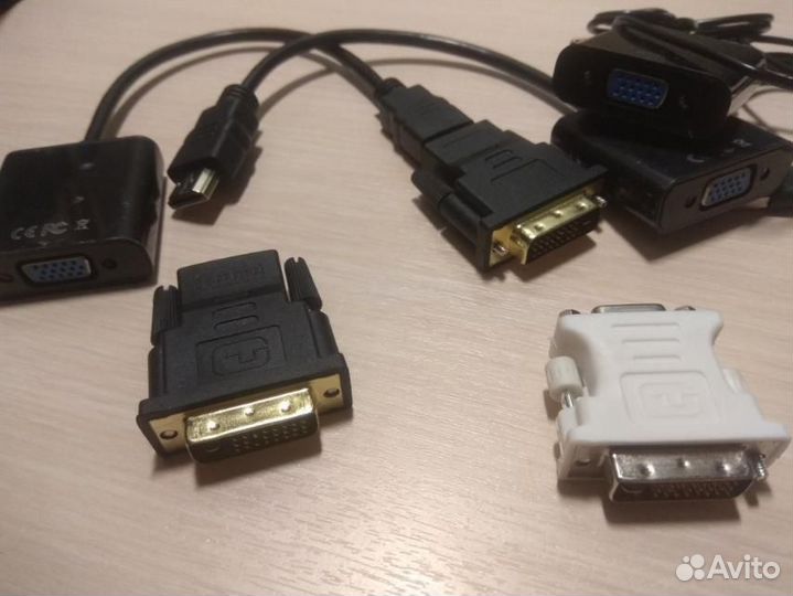 Адаптеры USB-SATA-Wifi-Lan-Vga-DP-hdmi-Dvi-звук