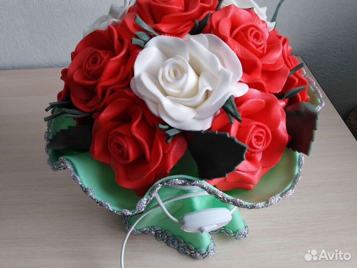 Цветы букет светильник