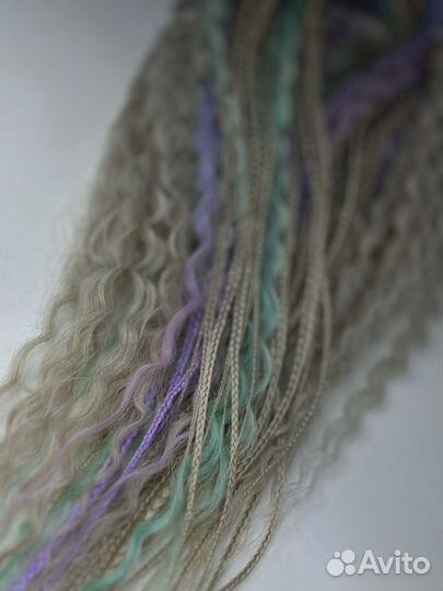 Комплект афро кудрей и кос