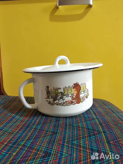 Горшок детский эмалированный