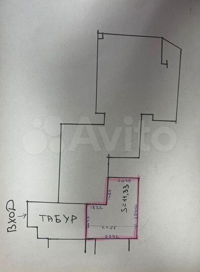 Свободного назначения, 11.33 м²