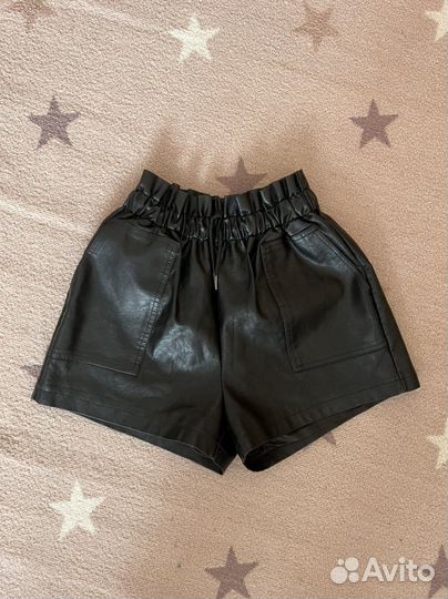 Шорты женские экокожа