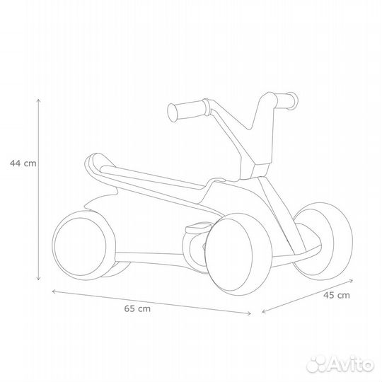 Веломобиль berg GO2 SparX Red