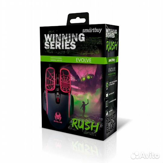 Мышь проводная SmartBuy, Evolve, оптическая, кабел