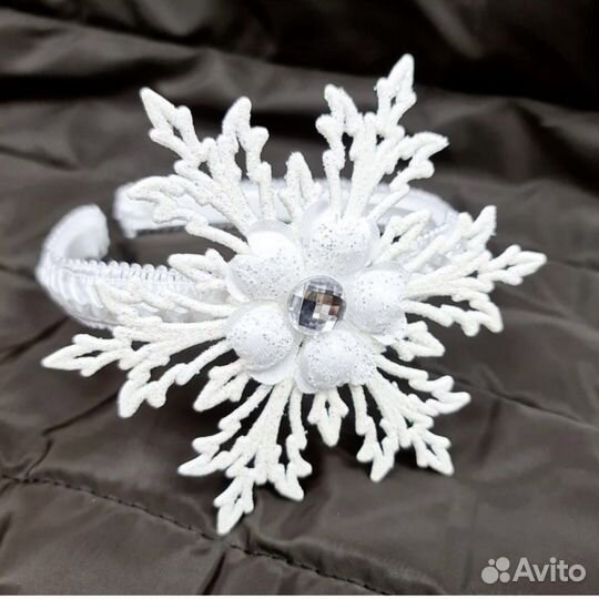 Ободок снежинка