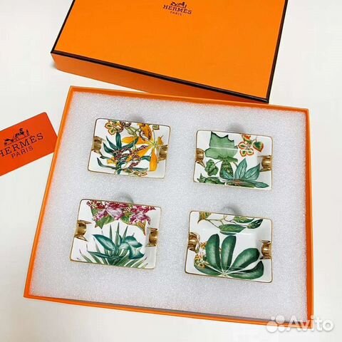 Пепельница фарфор Hermes Passifolia набор