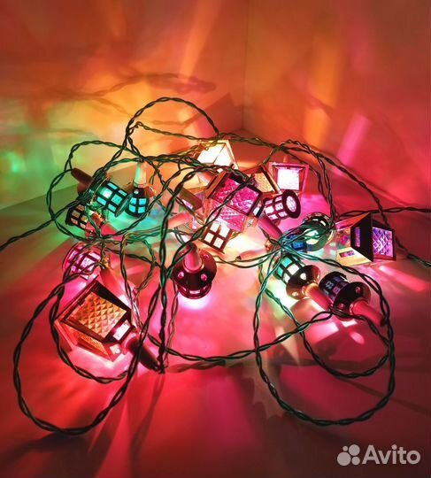 Советская гирлянда «Радуга Фонарики» 6м рабочая