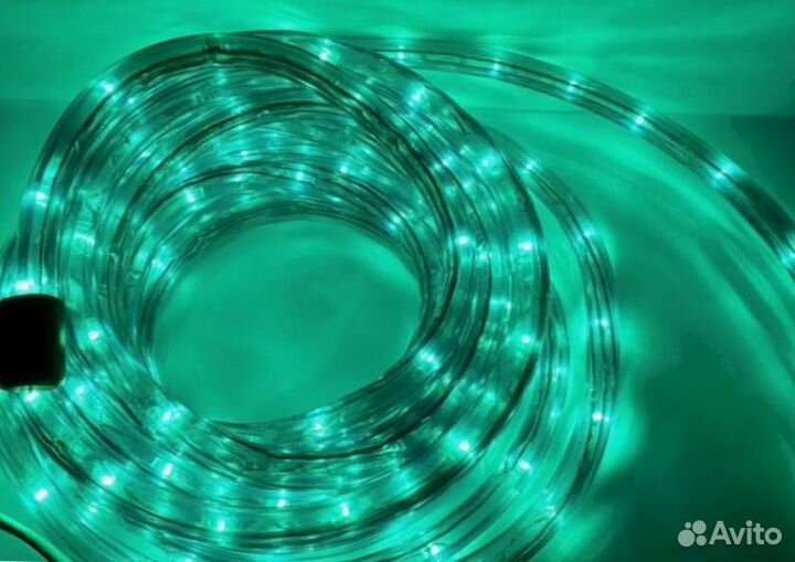 Освещение фасада. Монтаж. Гирлянда дюралайт