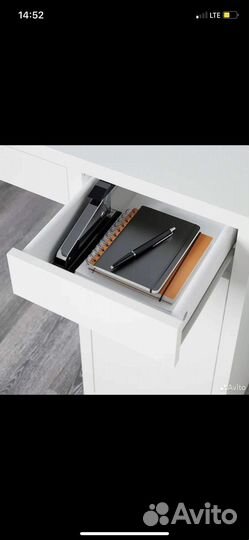 Письменный стол IKEA микке черный