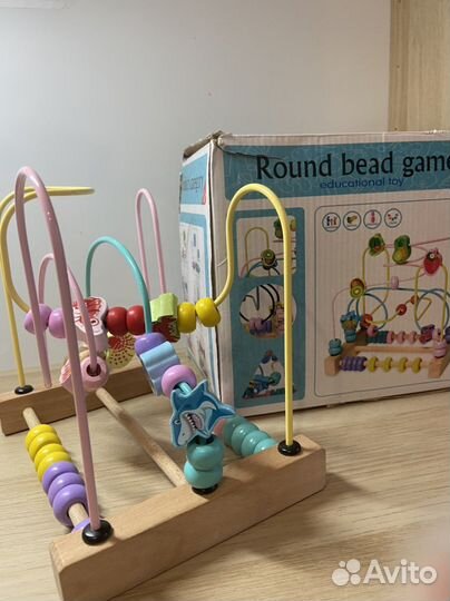 Лабиринт деревянный со счетами