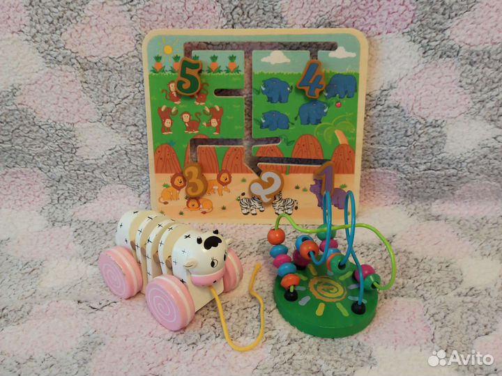 Развивающие деревянные игрушки