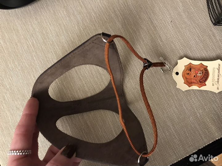 Шлейка жилетка Dogger 2 кожа для собак кошек