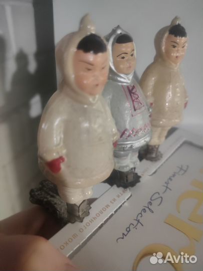 Елочные игрушки СССР на прищепке Ненец