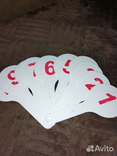 Цифровой пластиковый веер