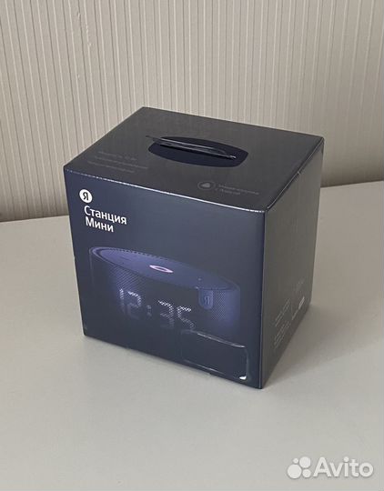 Яндекс станция мини с часами новая