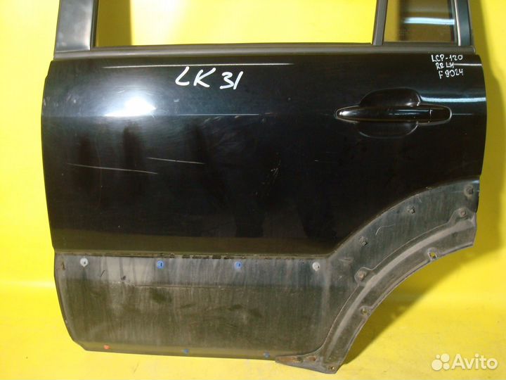 Дверь Задняя Левая Черная Тойота Прадо 120 б/у