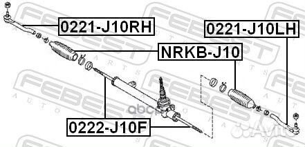 Наконечник р/т nissan X-trail/qashqai/ renault