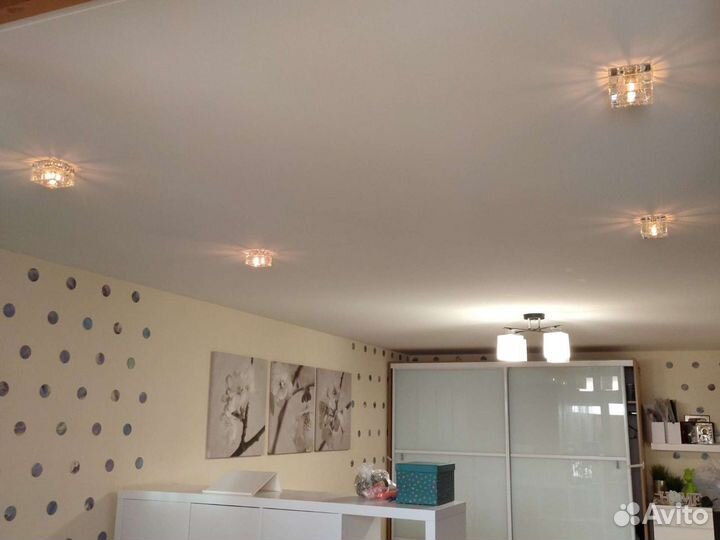 Установка тканевых натяжных потолков