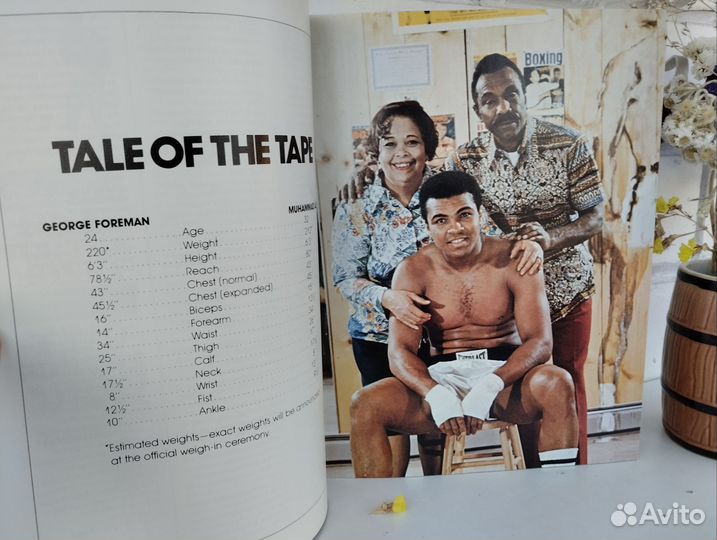 Программа боя Мухаммед Али Джордж Форман 1974
