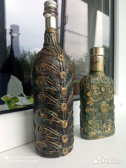 Бутылки декоративные