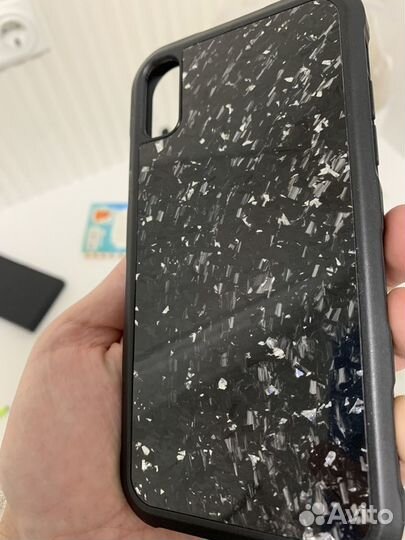 Чехол на iPhone xr карбон