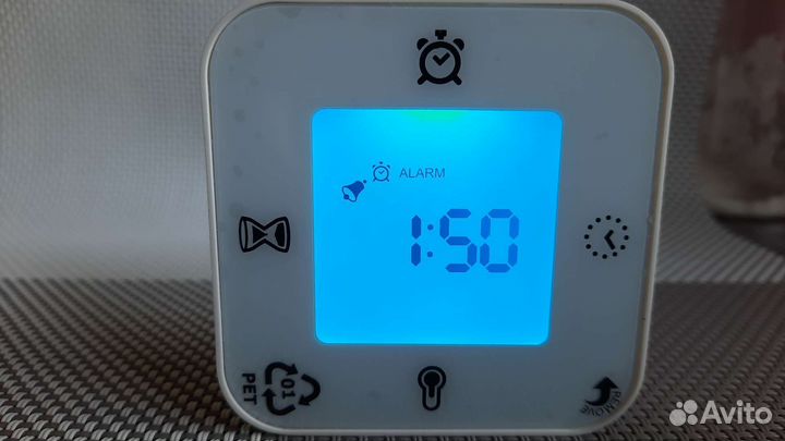 Клоккис Часы/термометр/будильник/таймер, белый