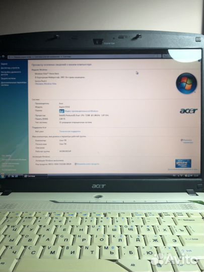 Ноутбук acer aspire 5715z