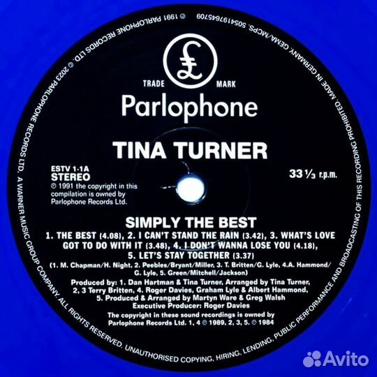 Tina Turner - Simply The Best 2LP Vinyl