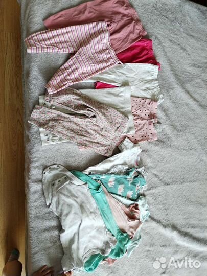 Фирменная одежда пакетом для девочки 9-12 м