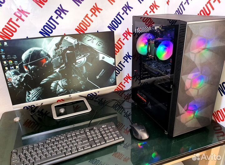 Игровой пк GTX1070/i5 7400/SSD+HDD/16гб DDR4