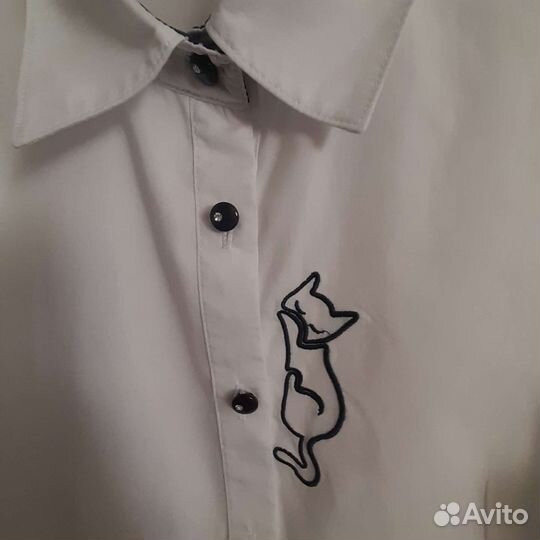 Рубашка школьная для девочки р. 152-158